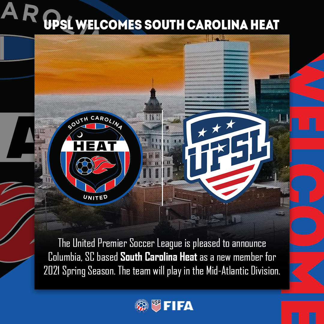 UPSL Announces Mid-Atlantic Expansion with South Carolina Heat | Side FC 92